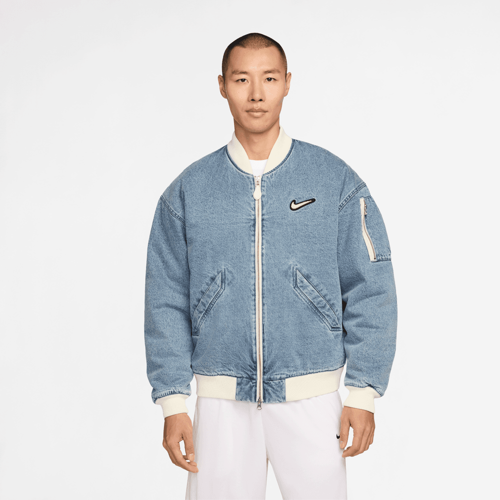 Nike Men's Denim Basketball Jacket Tall Sizes 'Blue Grey'