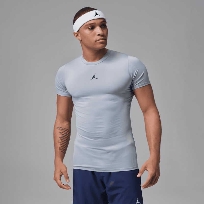 Jordan Sport Men's Dri-FIT Short-Sleeve Base Layer Top 'Wolf Grey'