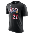 Joel Embiid Philadelphia 76ers Hardwood Classics Essentials Men's Nike NBA T-Shirt 'Black'