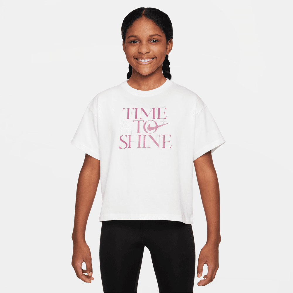 Nike Sportswear Big Kids' (Girls') T-Shirt 'White'