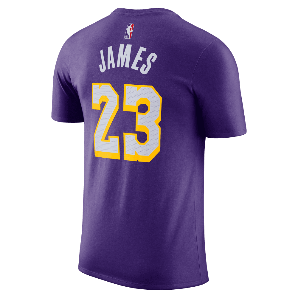 LeBron James Los Angeles Lakers Essentials Men's Nike NBA Statement T-Shirt 'Purple'