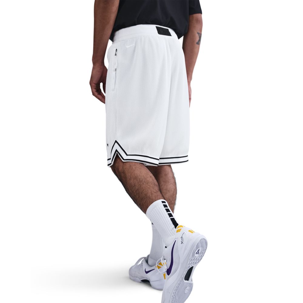 Kobe Bryant Kobe Men's Pleated Basketball Shorts 'White/Black'