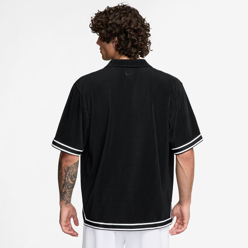 Kobe Bryant Kobe Men's Pleated Short-Sleeve Basketball Top 'Black/White'