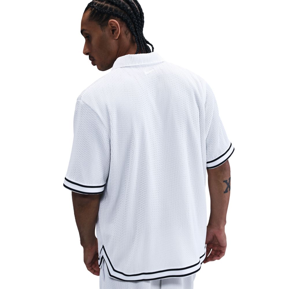 Kobe Bryant Kobe Men's Pleated Short-Sleeve Basketball Top 'White/Black'
