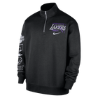 Los Angeles Lakers Courtside Men's Nike NBA Club 1/2-Zip Top 'Black'