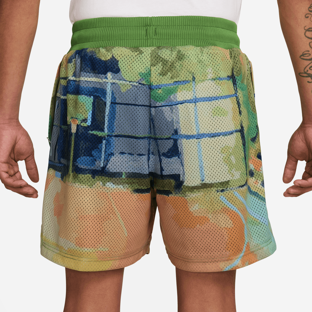 Nike Men's Dri-FIT 5" Mesh Basketball Shorts 'Malachite/Ivory'