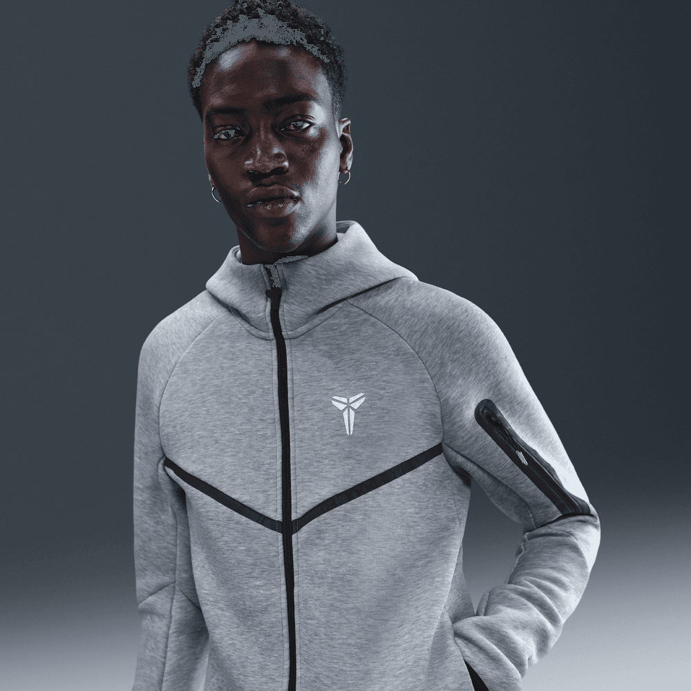 Kobe Bryant Kobe Men's Tech Fleece Full-Zip Windrunner Jacket 'Grey Heather'