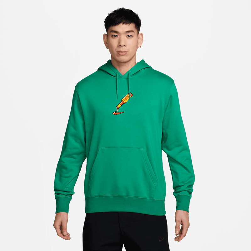 Nike Sportswear Club Pullover Fleece Hoodie 'Stadium Green'