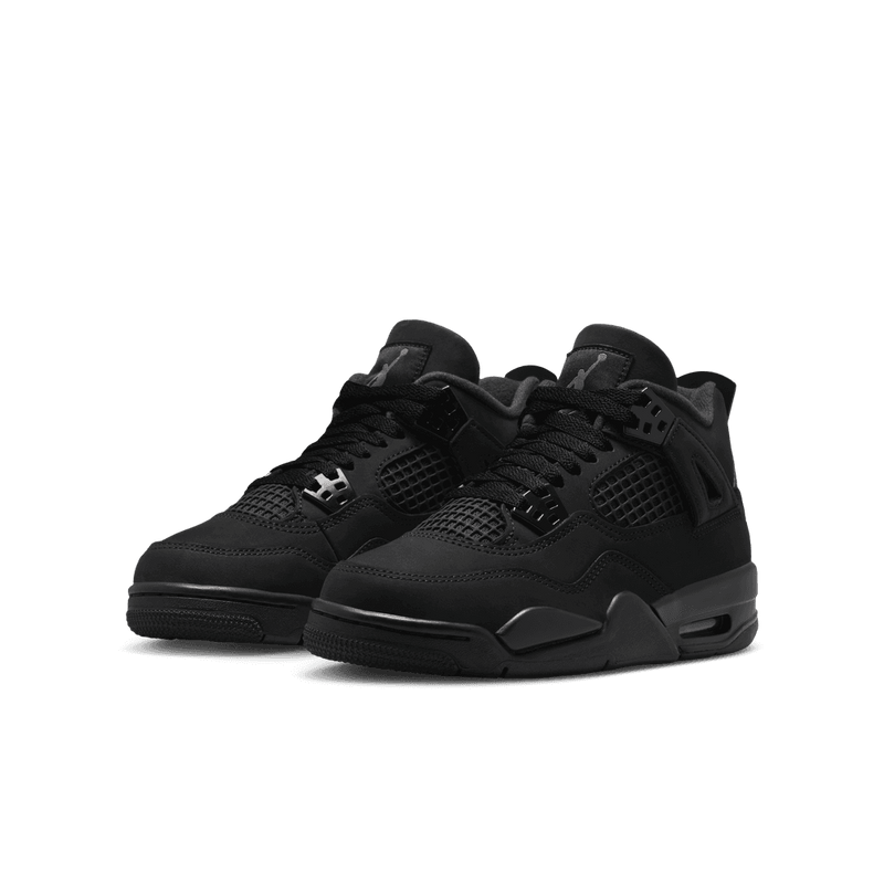 Air Jordan 4 Retro "Black Cat" Big Kids' Shoes (GS) 'Black'
