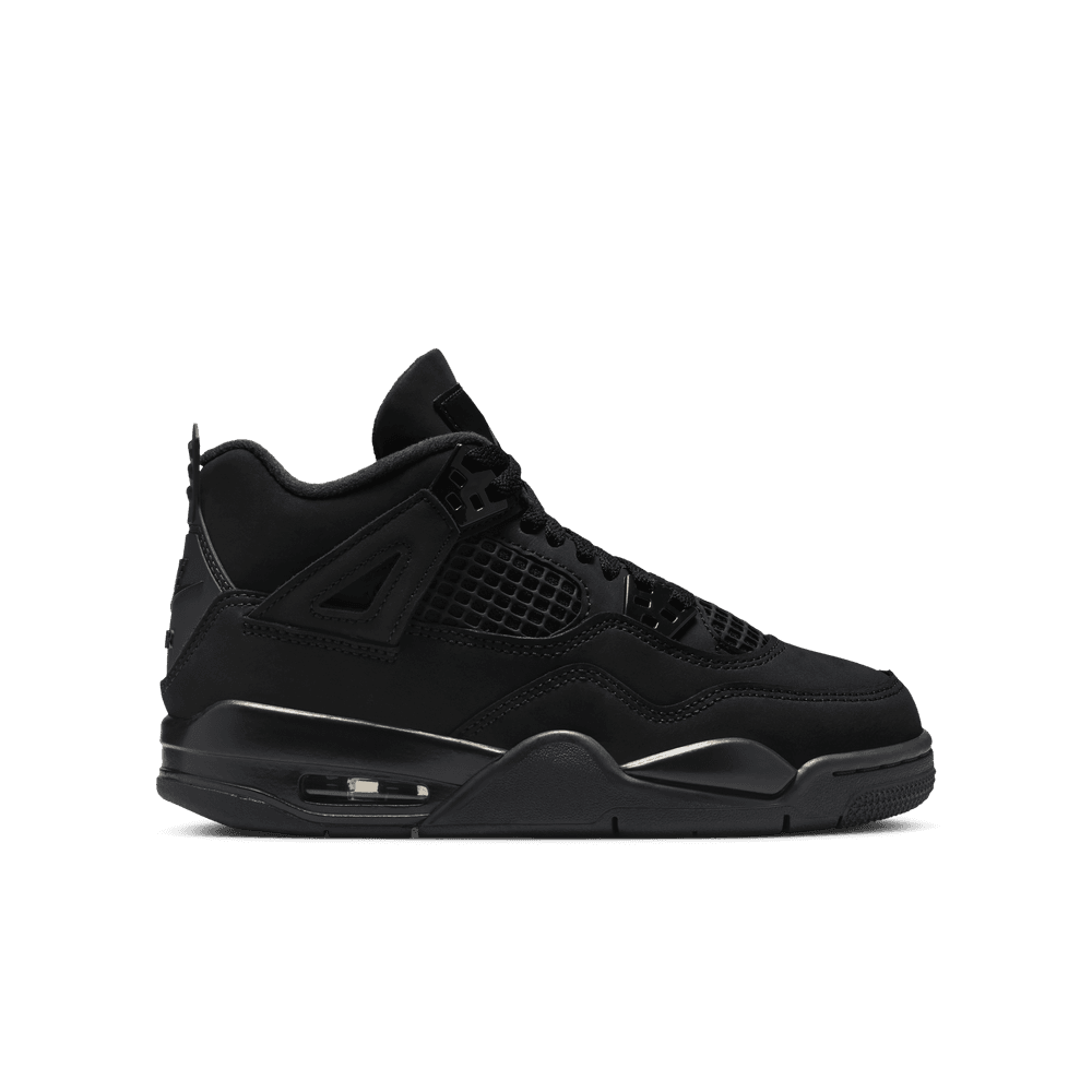 Air Jordan 4 Retro "Black Cat" Big Kids' Shoes (GS) 'Black'
