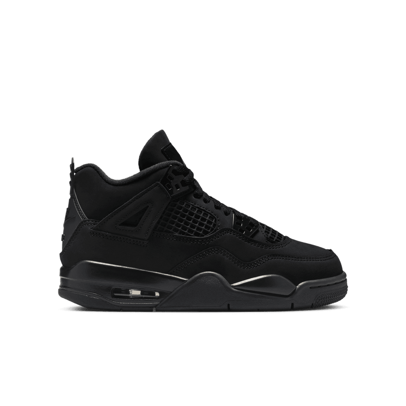 Air Jordan 4 Retro "Black Cat" Big Kids' Shoes (GS) 'Black'