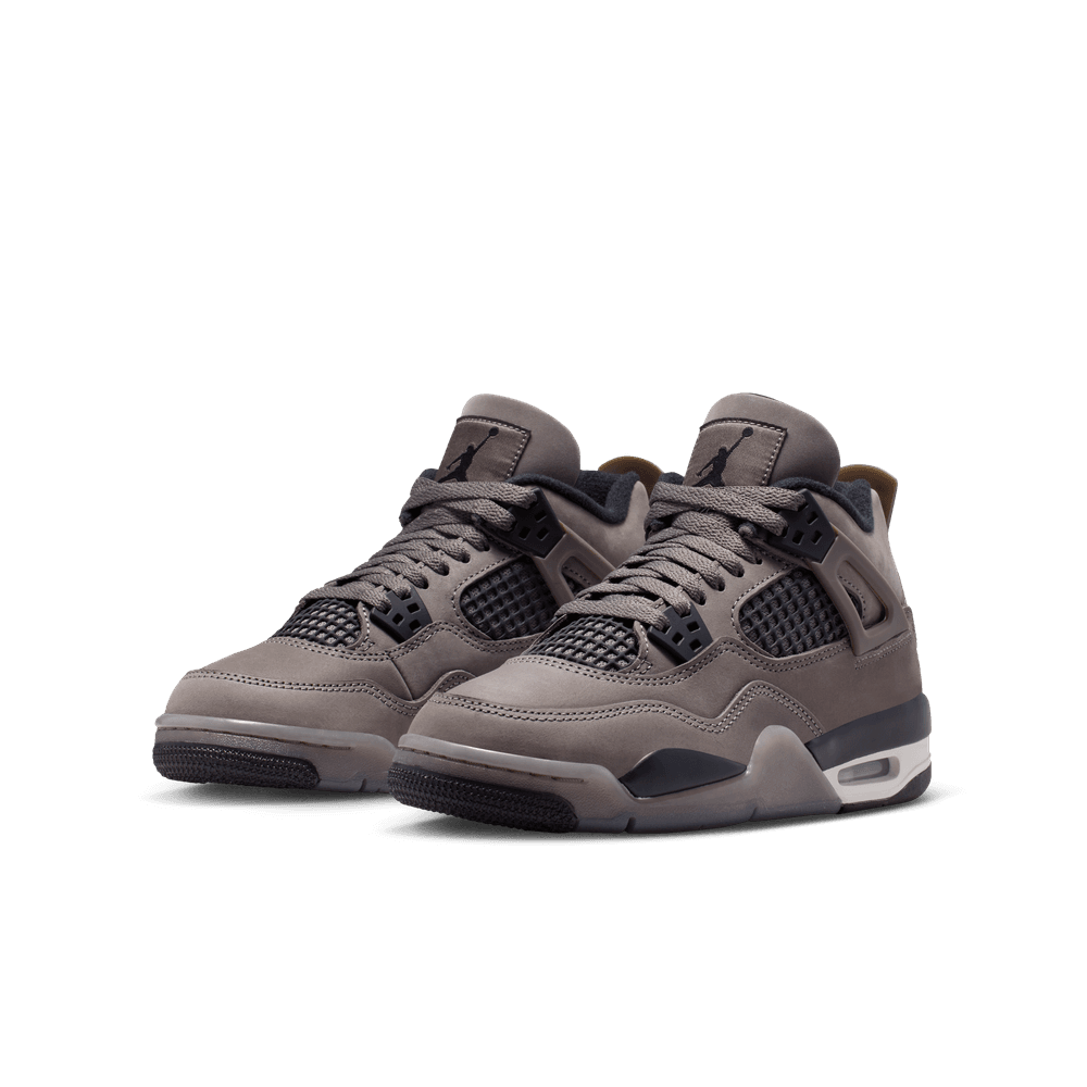 Air Jordan 4 Retro "Cave Stone and Black" Big Kids' Shoes (GS) 'Cavestone/Black/White'
