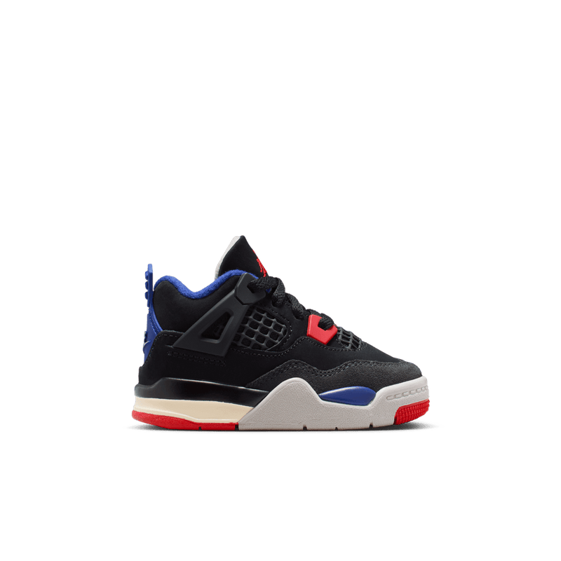 Jordan 4 Retro Baby/Toddler Shoes (TD) 'Black/Red/Blue/Smoke Grey'