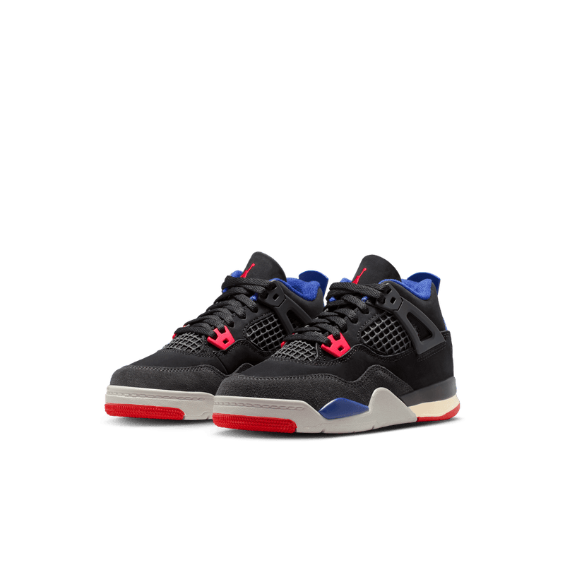 Jordan 4 Retro Little Kids' Shoes (PS) 'Black/Red/Blue/Smoke Grey'