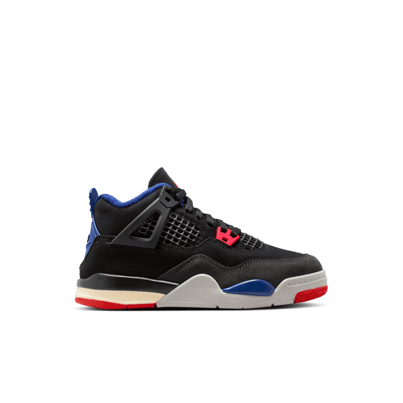 Jordan 4 Retro Little Kids' Shoes (PS) 'Black/Red/Blue/Smoke Grey'