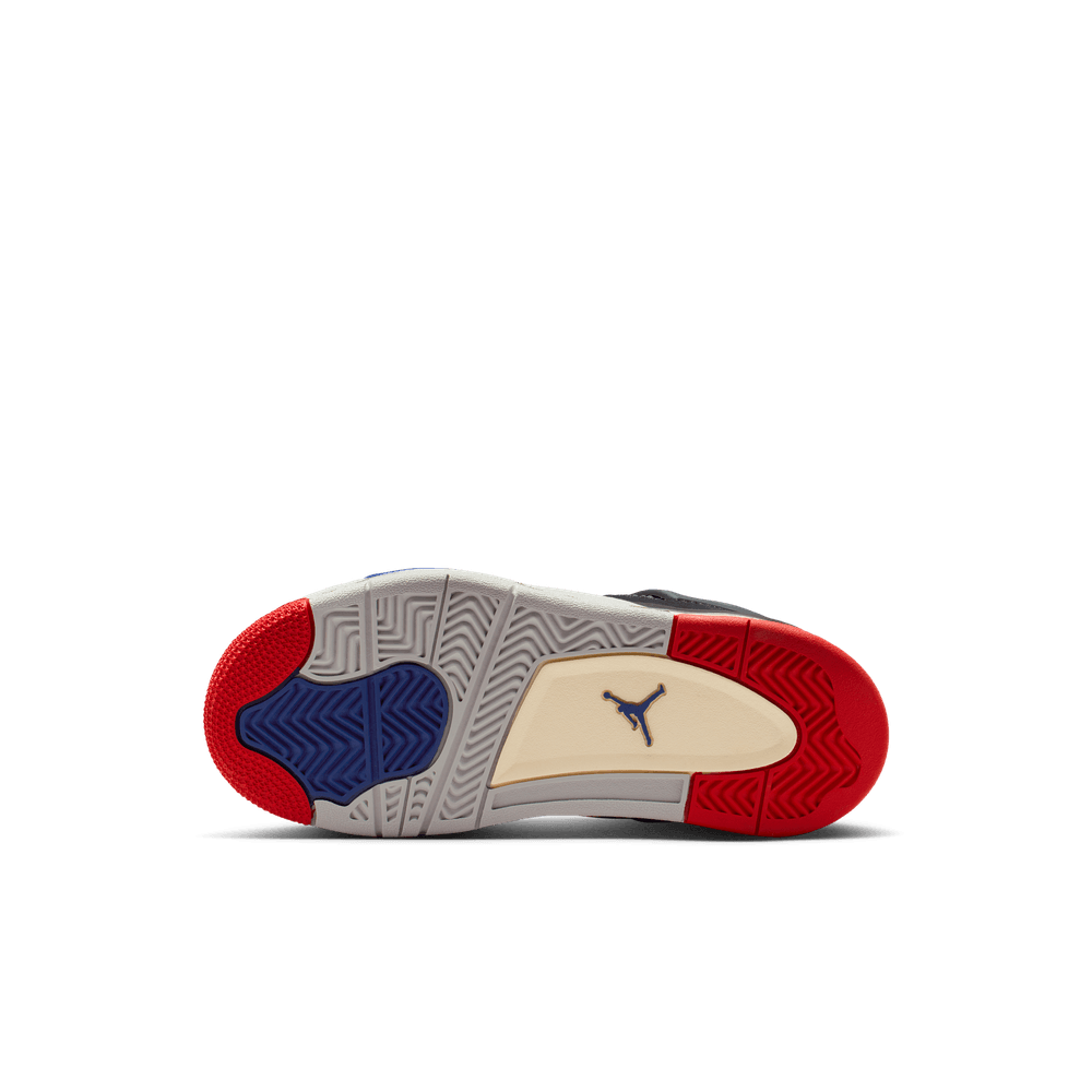 Jordan 4 Retro Little Kids' Shoes (PS) 'Black/Red/Blue/Smoke Grey'