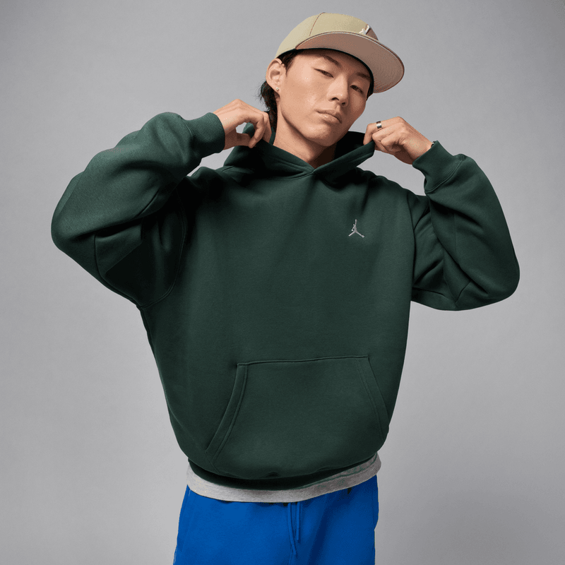 Jordan Brooklyn Fleece Men's Oversized Pullover Hoodie 'Midnight Green/Sail'