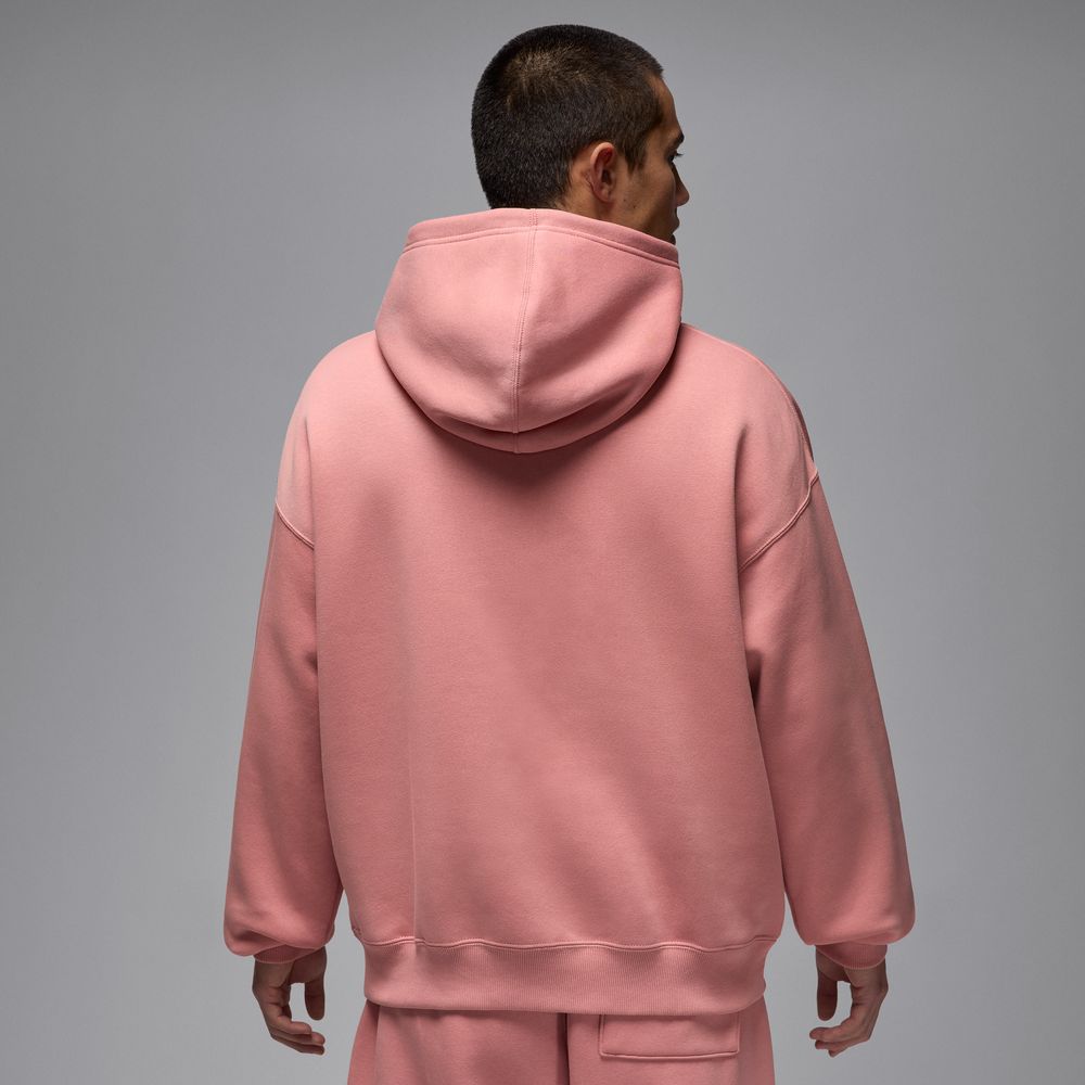 Jordan Brooklyn Fleece Men's Oversized Pullover Hoodie 'Rust Pink/White'