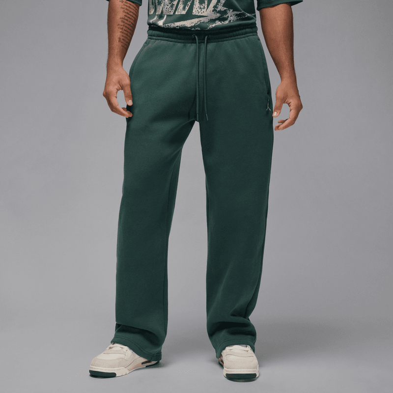 Jordan Brooklyn Fleece Men's Oversized Open-Hem Pants 'Midnight Green/Sail'