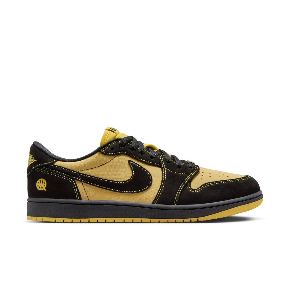 Air Jordan 1 Retro Low Quai 54 Men's Shoes 'Black/Yellow/Red'