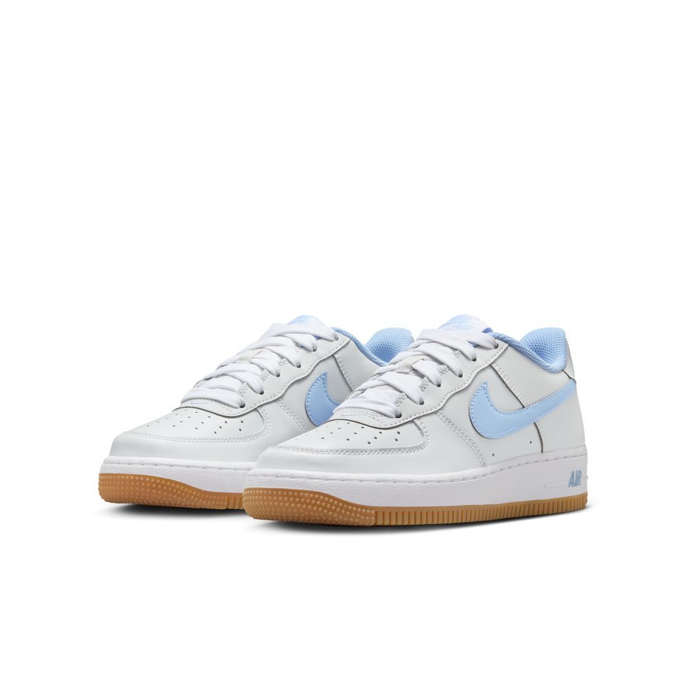 Nike Air Force 1 LV8 Big Kids' Shoes (GS) 'Photon Dust/Blue/White'