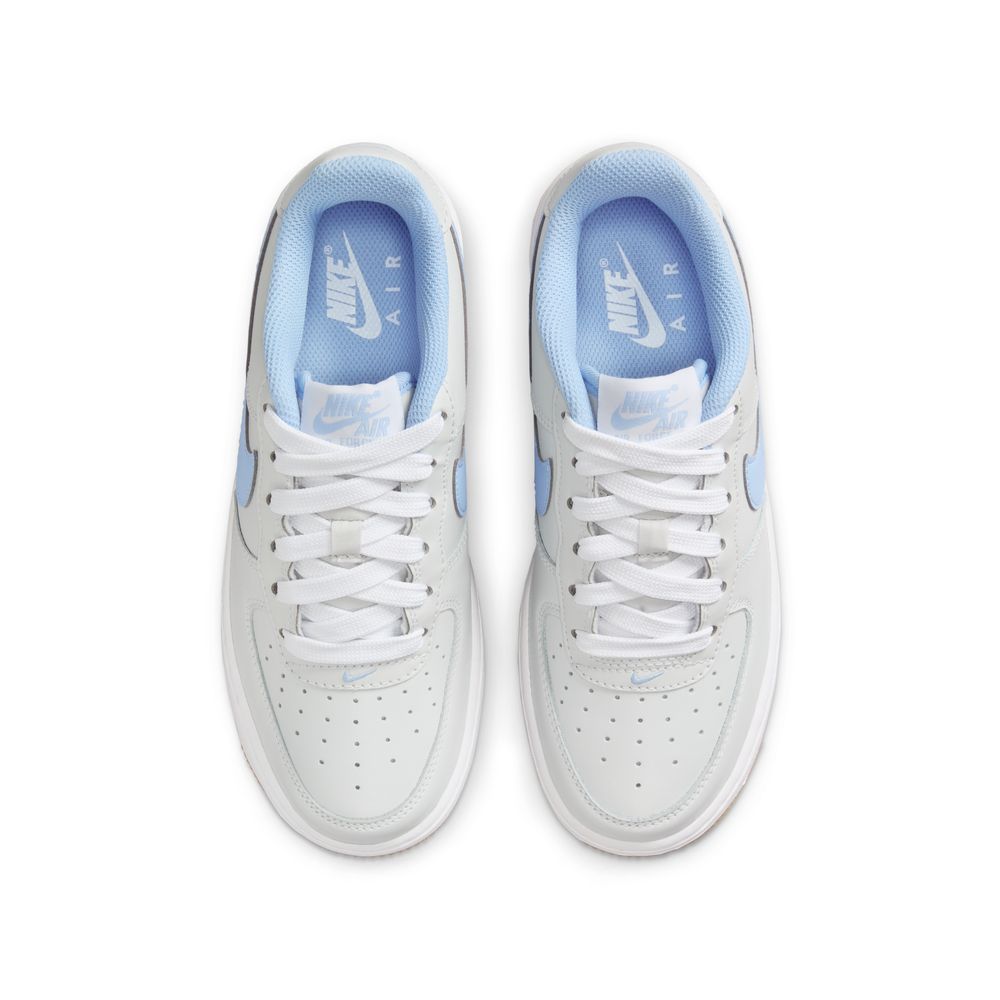 Nike Air Force 1 LV8 Big Kids' Shoes (GS) 'Photon Dust/Blue/White'