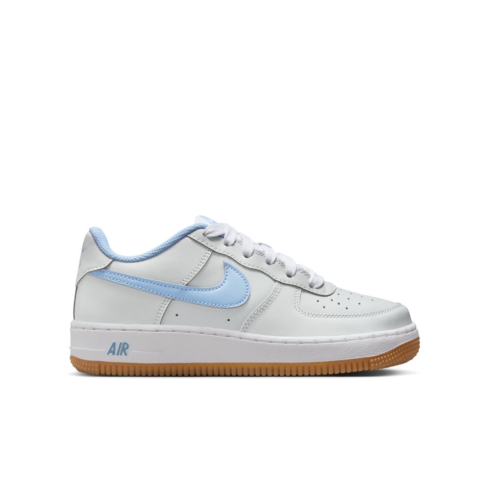 Nike Air Force 1 LV8 Big Kids' Shoes (GS) 'Photon Dust/Blue/White'