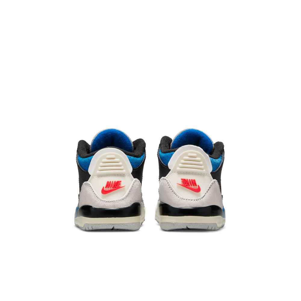 Jordan 3 Retro Baby/Toddler Shoes (TD) 'Black/Red/Grey'