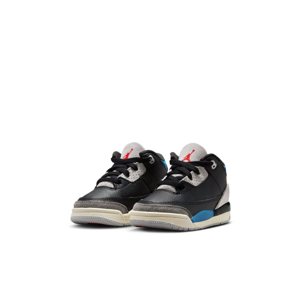 Jordan 3 Retro Baby/Toddler Shoes (TD) 'Black/Red/Grey'