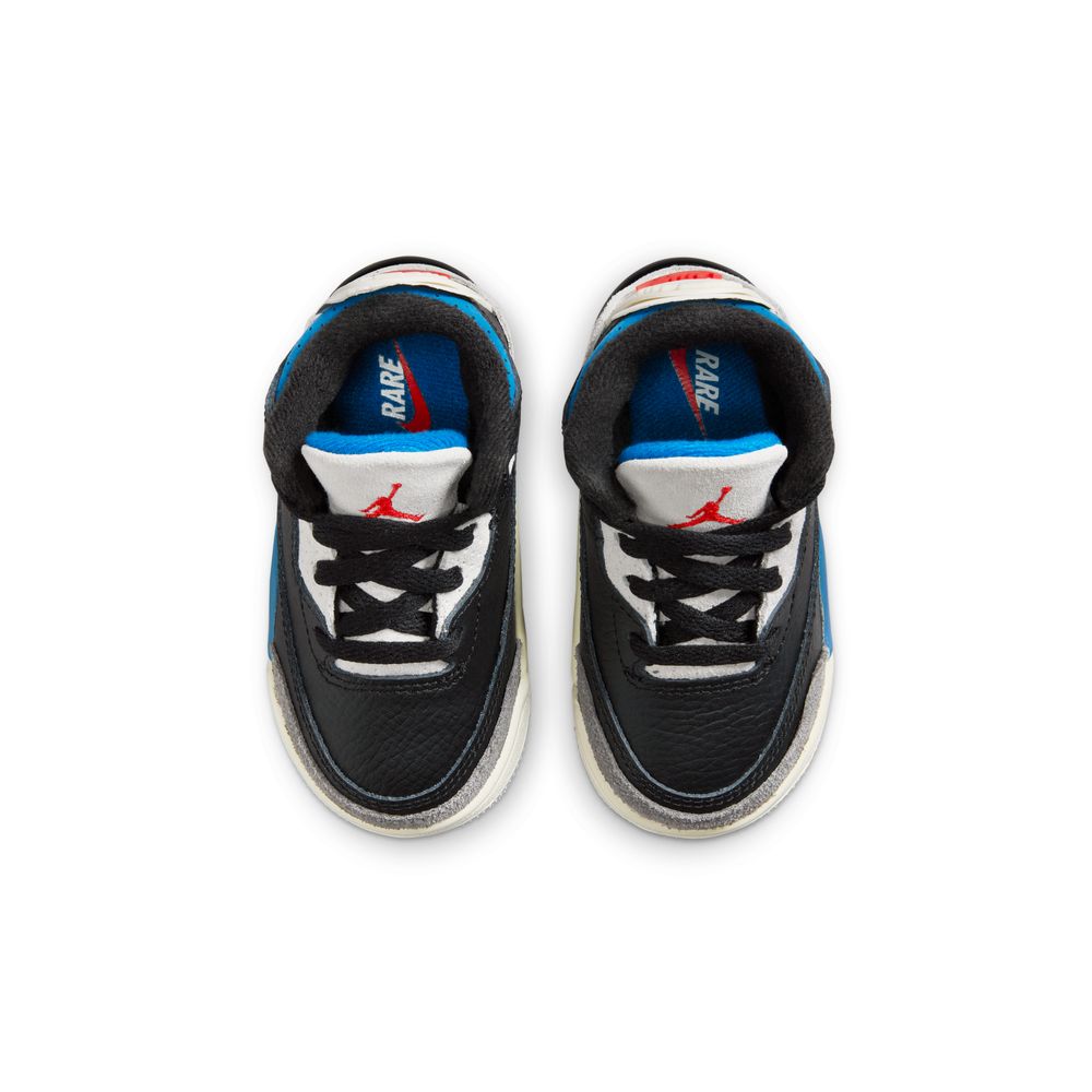 Jordan 3 Retro Baby/Toddler Shoes (TD) 'Black/Red/Grey'