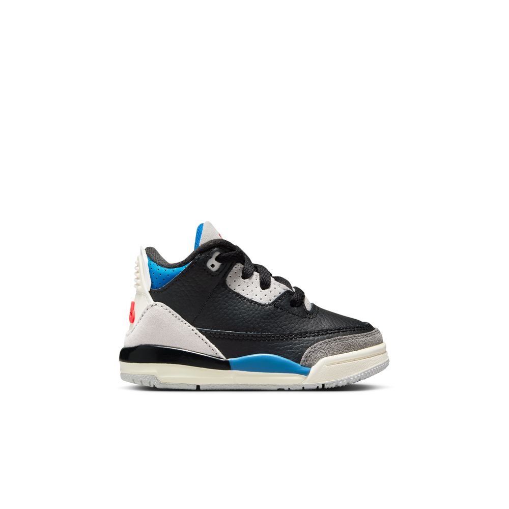 Jordan 3 Retro Baby/Toddler Shoes (TD) 'Black/Red/Grey'