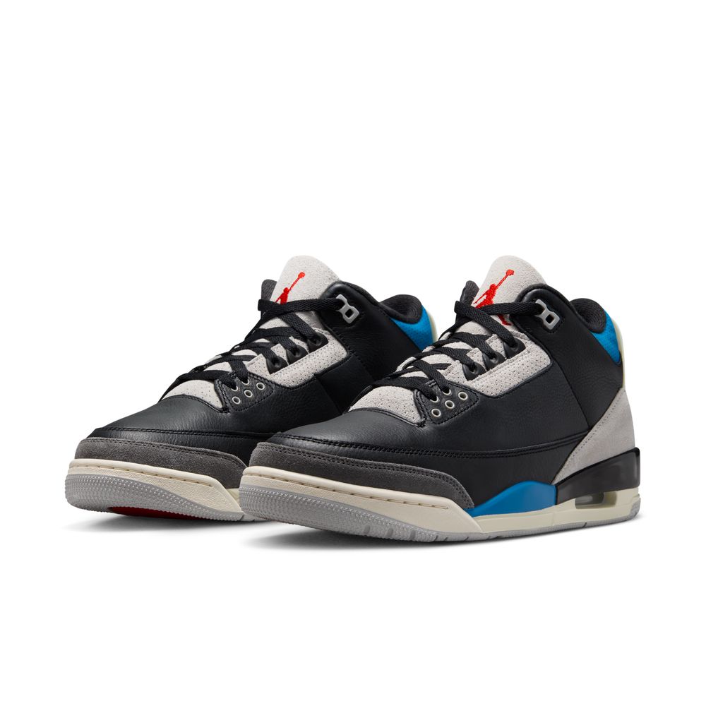 Air Jordan 3 Retro "Rare Air" Men's Shoes 'Black/Red/Grey'