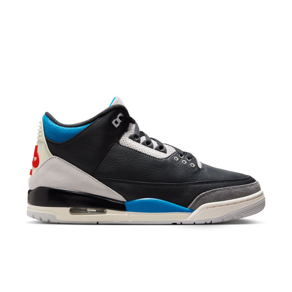 Air Jordan 3 Retro "Rare Air" Men's Shoes 'Black/Red/Grey'