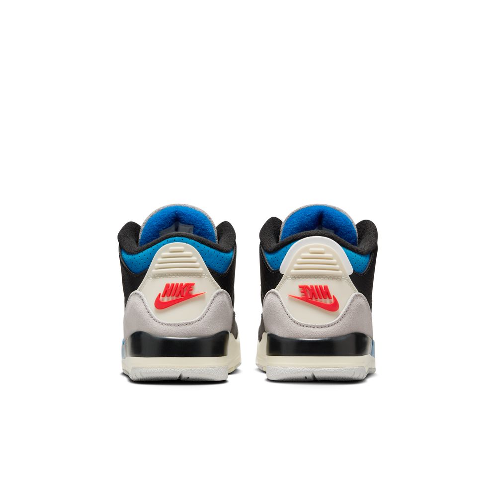 Jordan 3 Retro Little Kids' Shoes(PS) 'Black/Red/Grey'
