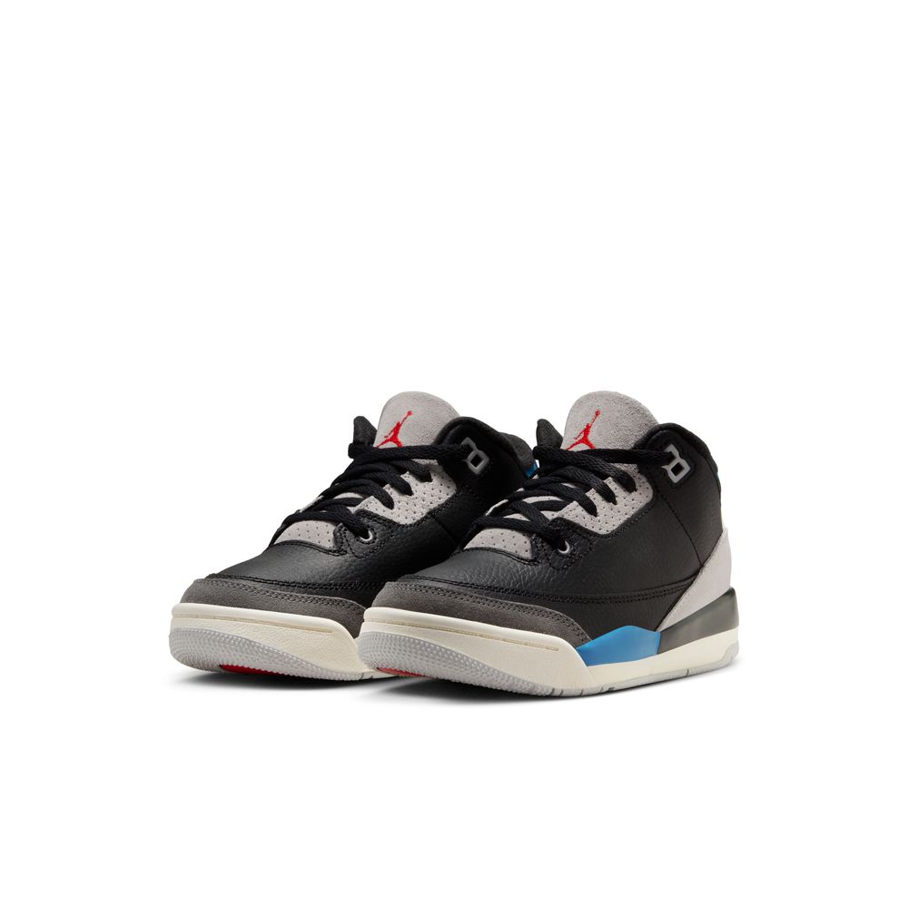 Jordan 3 Retro Little Kids' Shoes(PS) 'Black/Red/Grey'
