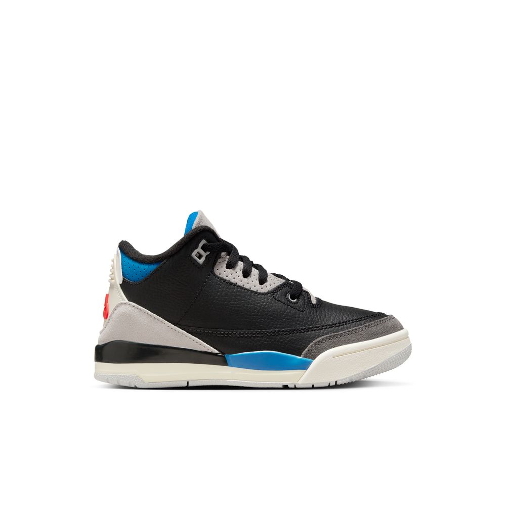 Jordan 3 Retro Little Kids' Shoes(PS) 'Black/Red/Grey'
