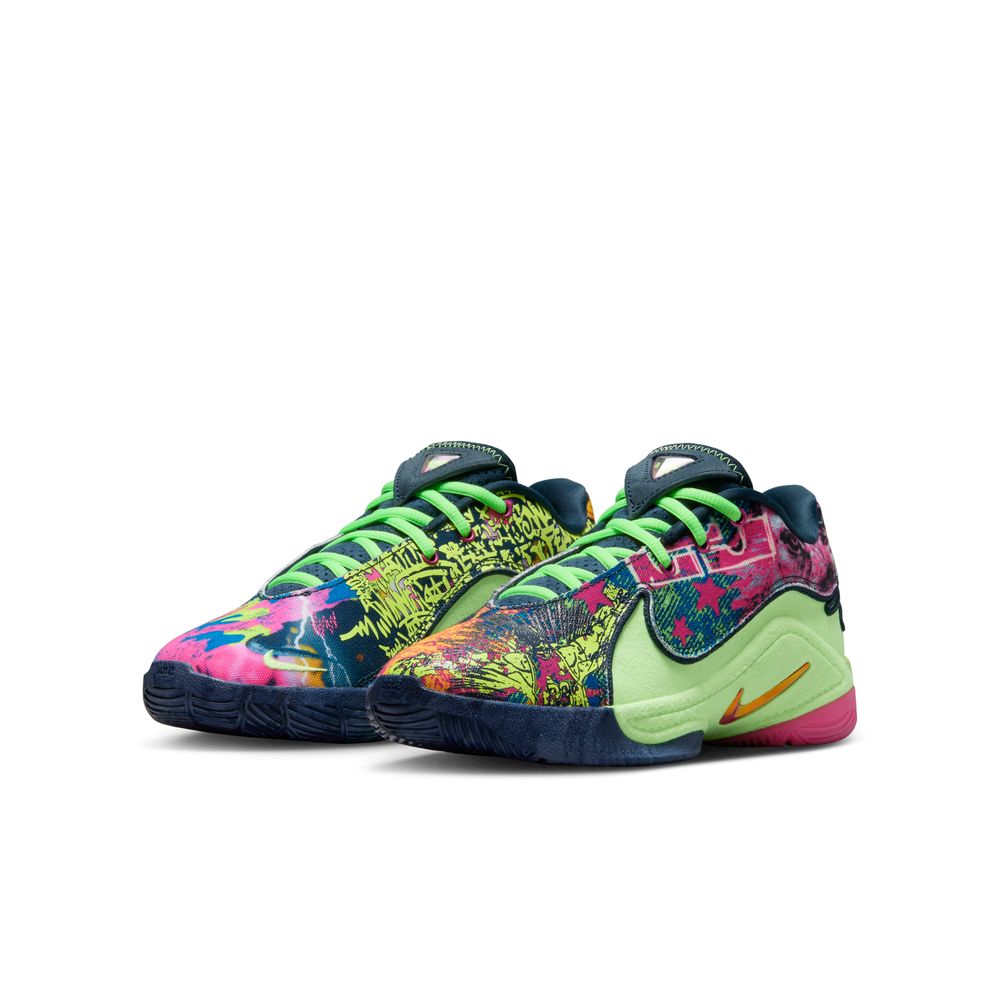 LeBron James LeBron XXII Big Kids' Basketball Shoes (GS) 'Blustery/Fireberry/Ghost Green'