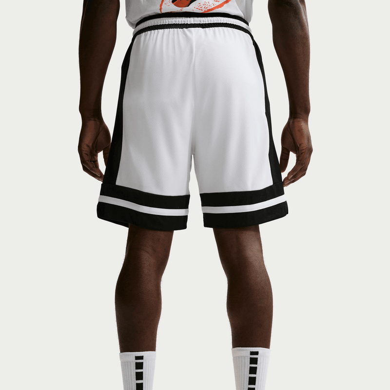 Nike Men's Dri-FIT 8" Basketball Shorts 'White/Black'