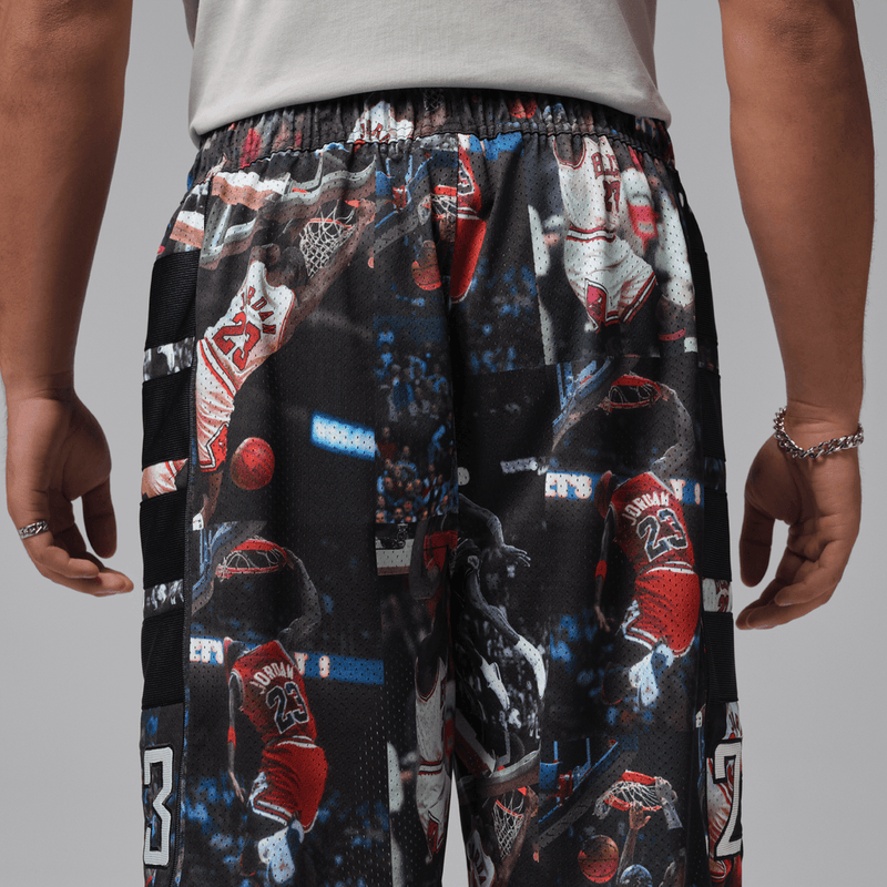 Jordan Flight Men's Printed Cat Scratch Shorts 'Black'