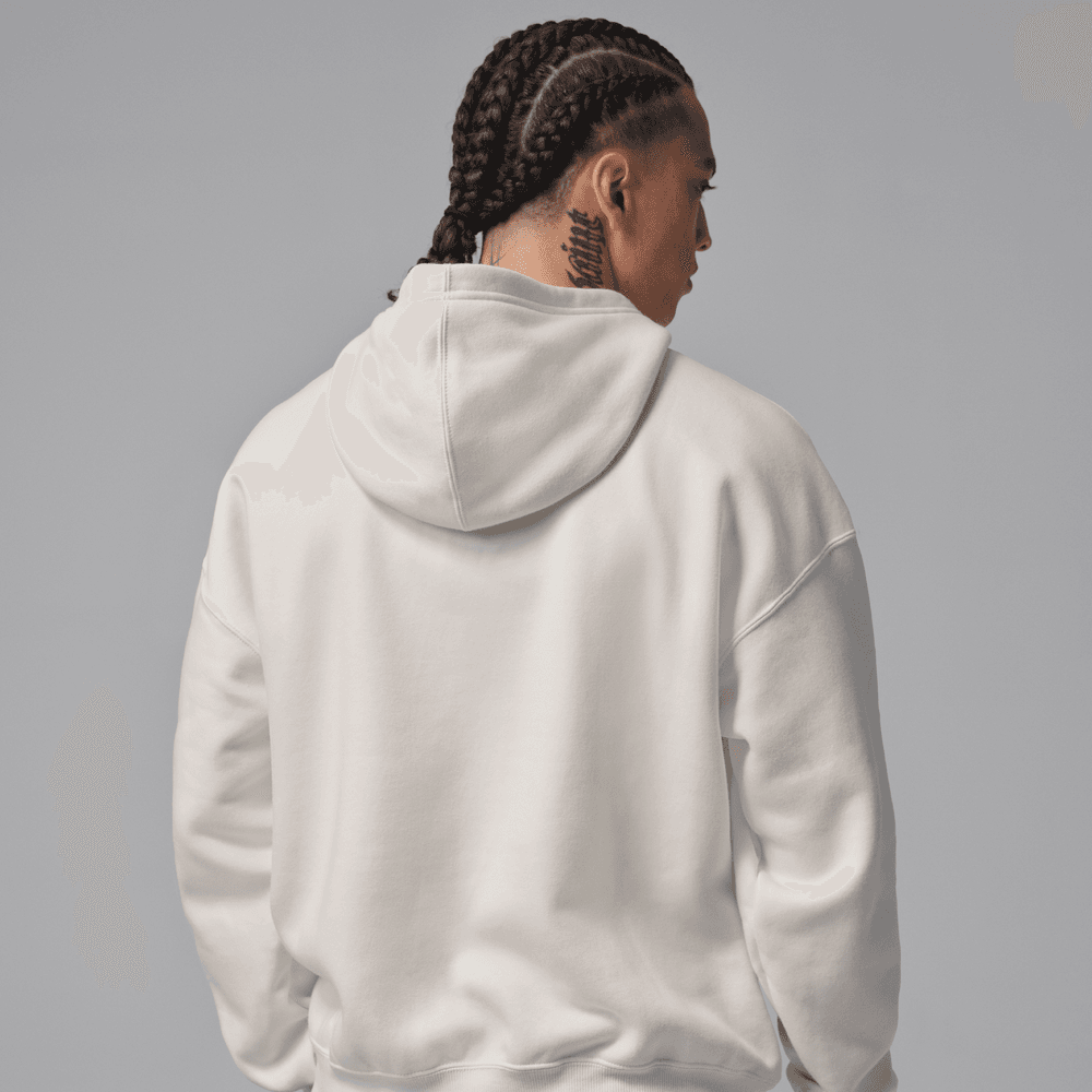 Jordan Brooklyn Fleece Men's Pullover Hoodie 'Sail/Infrared'