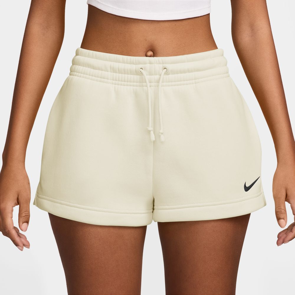Nike Sportswear Phoenix Fleece Women's Mid-Rise Shorts 'Sail/Black'