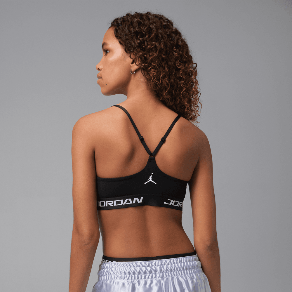 Jordan Sport Essentials Women's Padded Adjustable Sports Bra 'Black/White'