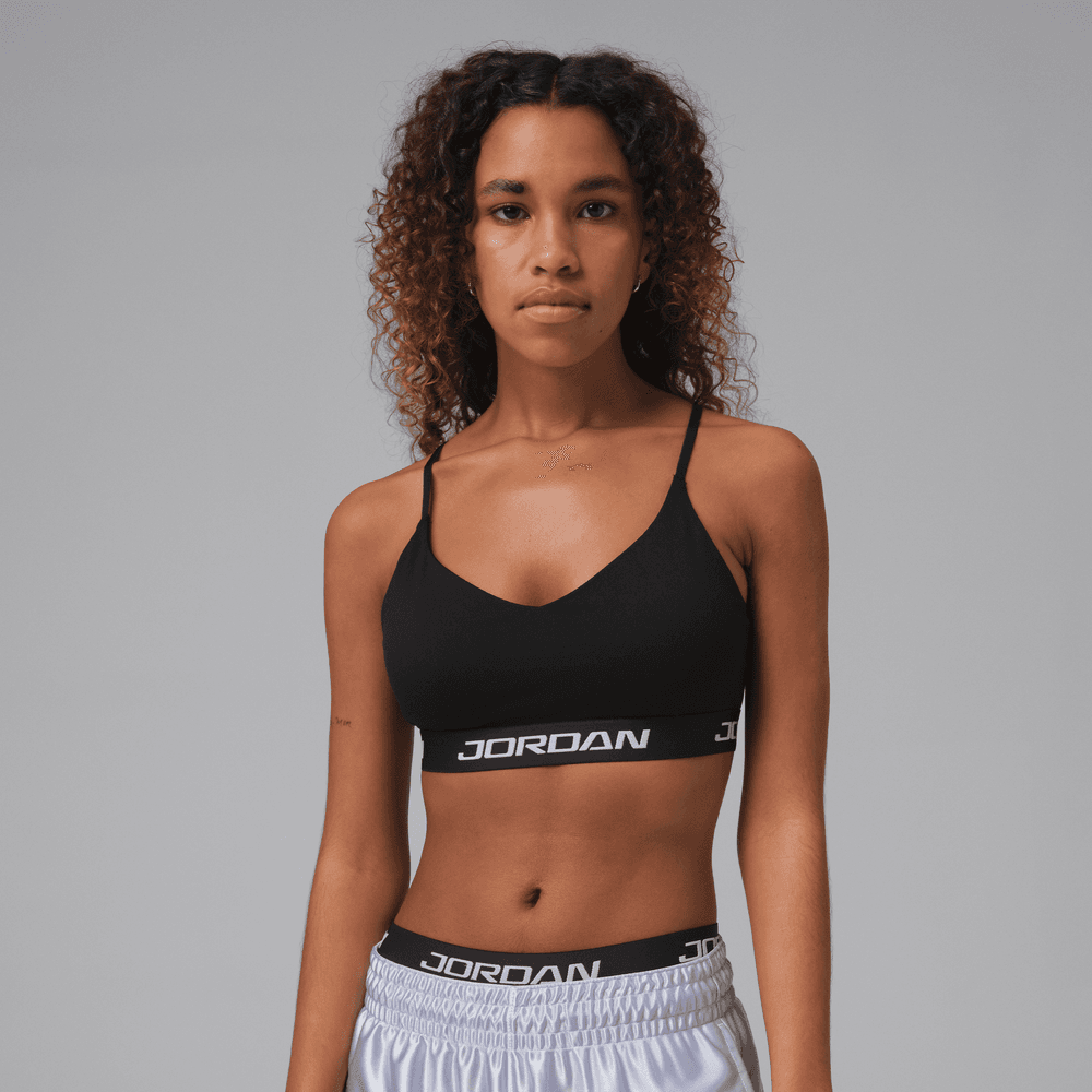 Jordan Sport Essentials Women's Padded Adjustable Sports Bra 'Black/White'
