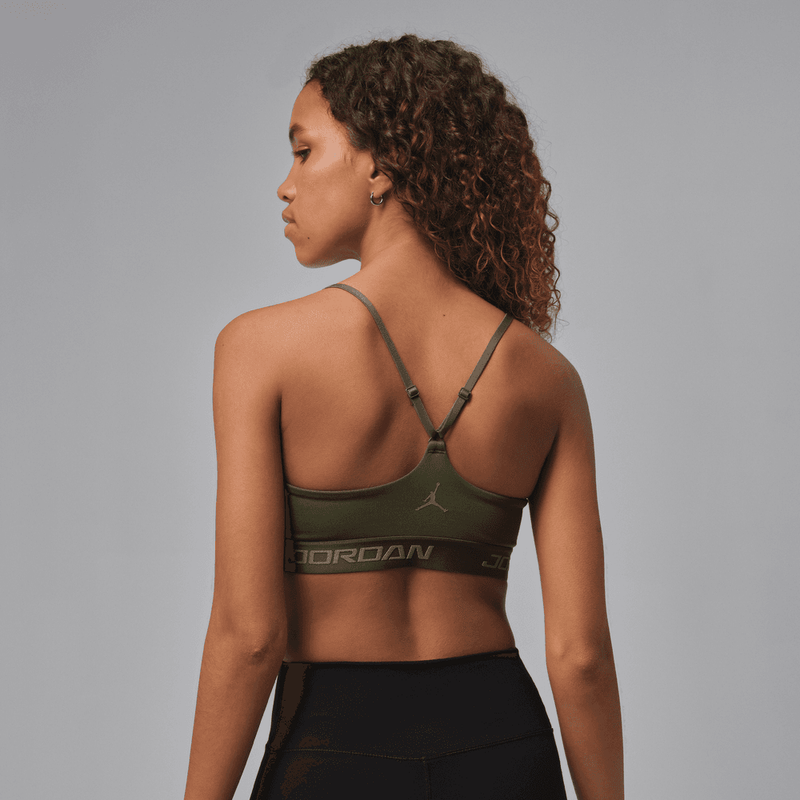 Jordan Sport Essentials Women's Padded Adjustable Sports Bra 'Cargo Khaki'