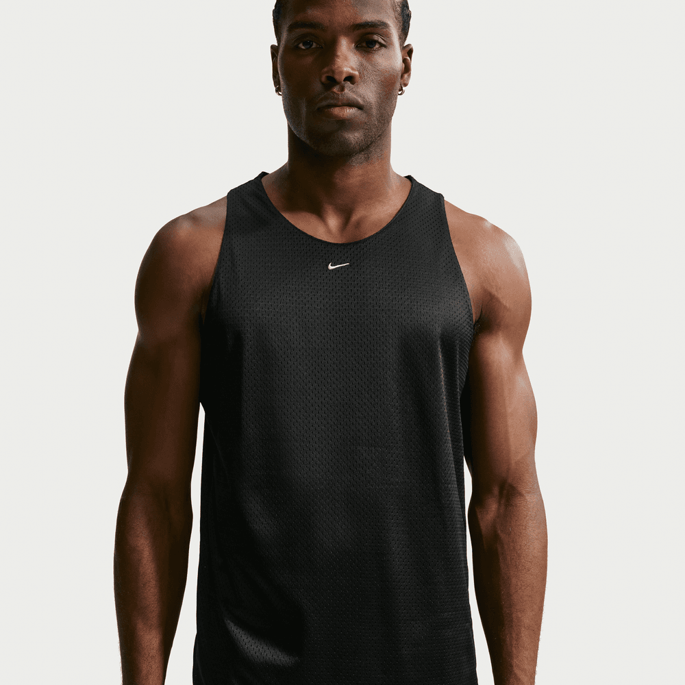 Nike Standard Issue Men's Practice Mesh Basketball Jersey 'Black/Ivory'