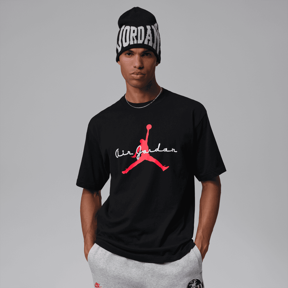 Jordan Brooklyn Men's Graphic T-Shirt 'Black/White/Infrared'