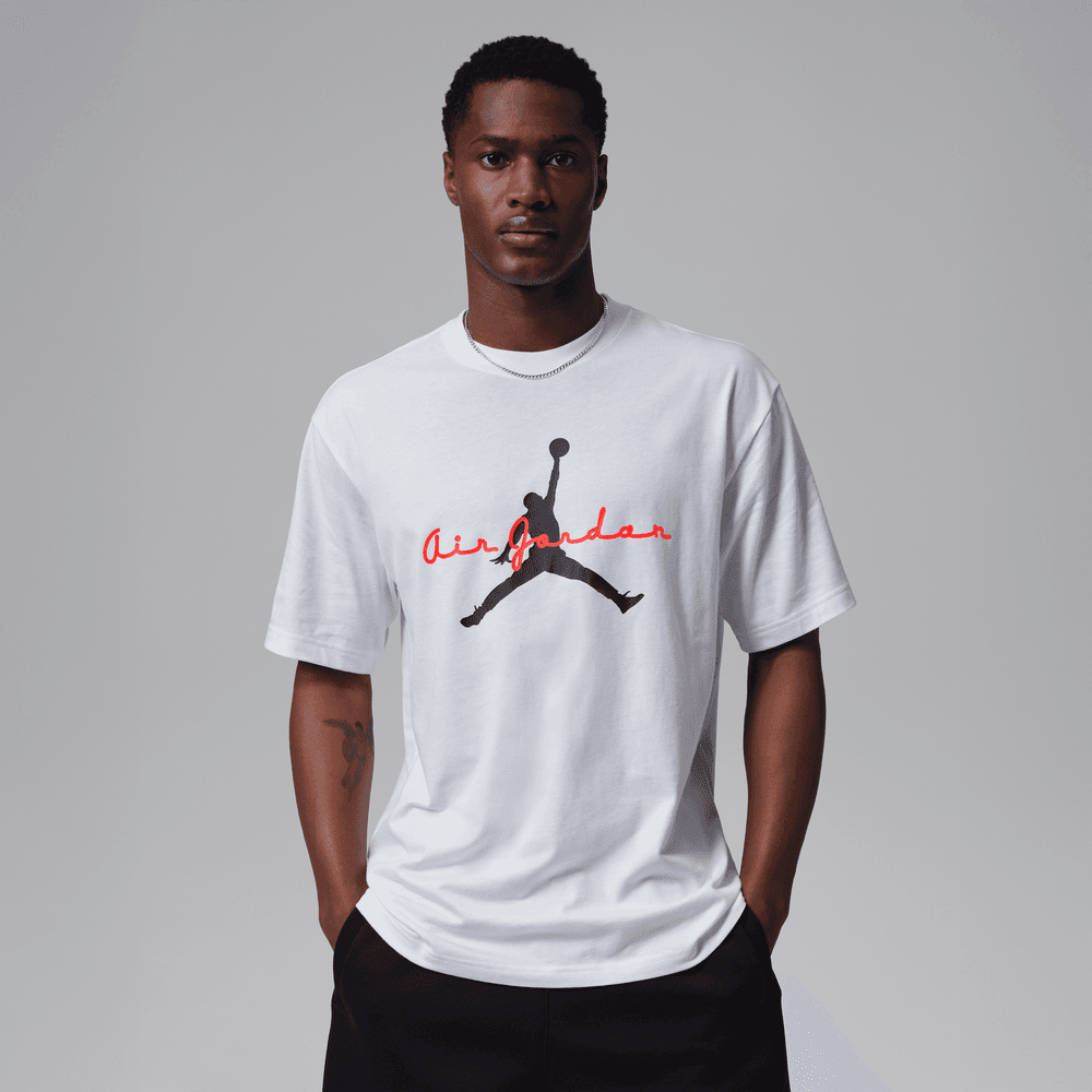 Jordan Brooklyn Men's Graphic T-Shirt 'White/Infrared'