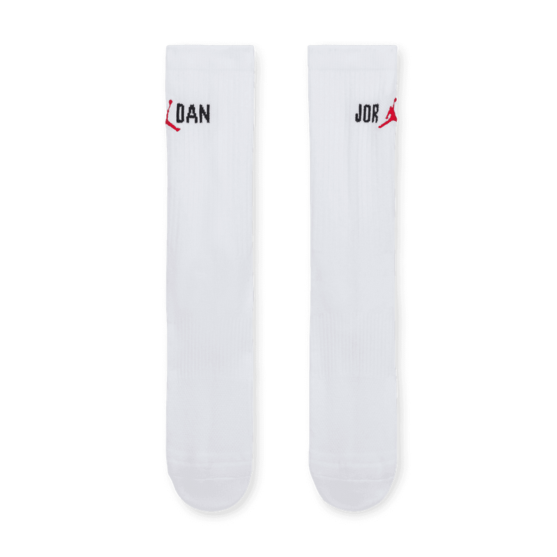 Jordan Everyday Crew Socks (1 Pair) 'White/Black/Red'