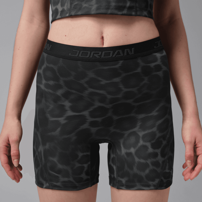 Jordan Sport Women's Dri-FIT High-Waisted 5" Printed Shorts 'Black'