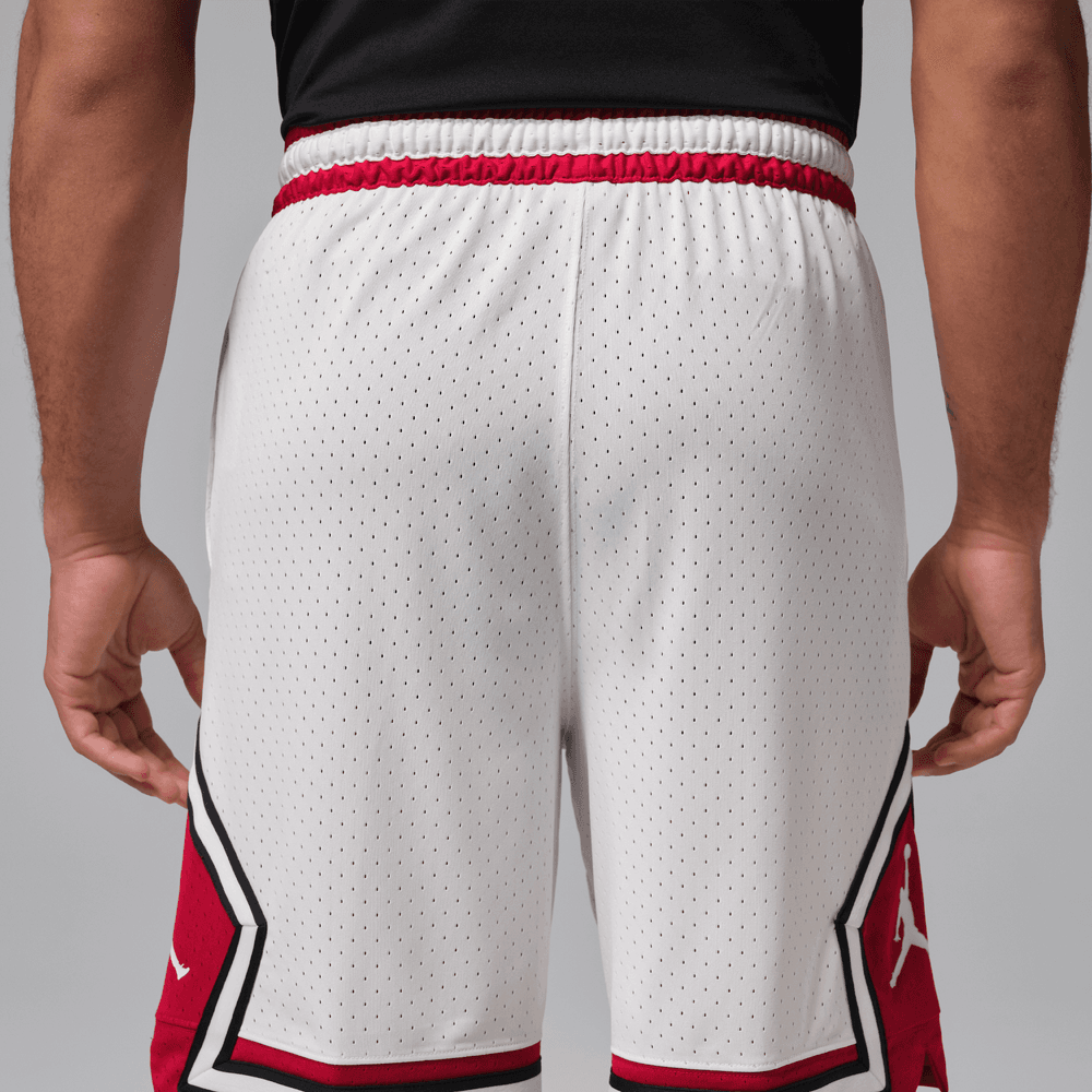Jordan Sport Men's Dri-FIT 9" Diamond Shorts 'White/Gym Red'